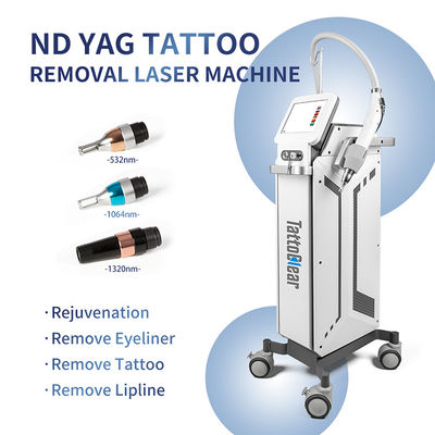 購入 1320nm 1064nm 532nm Q スイッチ Nd Yag レーザー タトゥー除去マシン カーボンピリング 皮膚若返しマシン オンライン製造