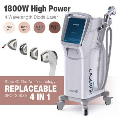 購入 4 in 1 カスタマイズ 808nm アレキサンドライト Nd Yag クリニカルダイオードレーザー 脱毛機 販売用 オンライン製造